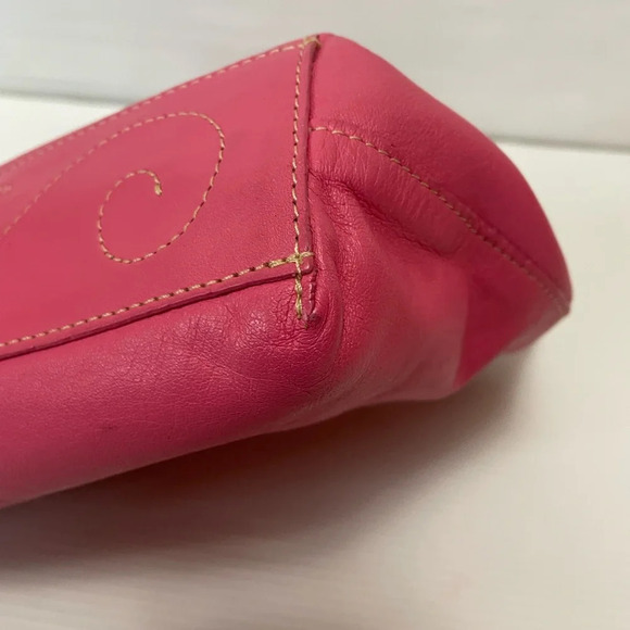 Brighton “JODI” Pink/Mauve Satchel/Tote Stitched Heart - Picture 9 of 12